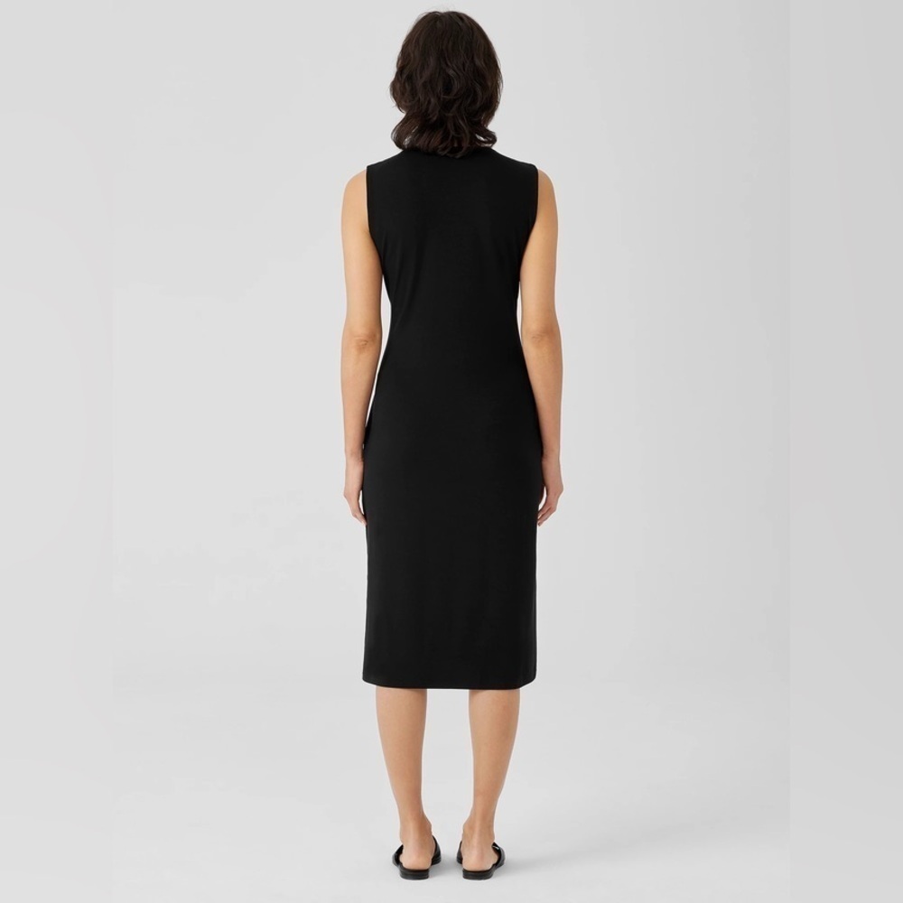 Stretch Jersey Knit Tie-Front Dress - Picture 2 of 7